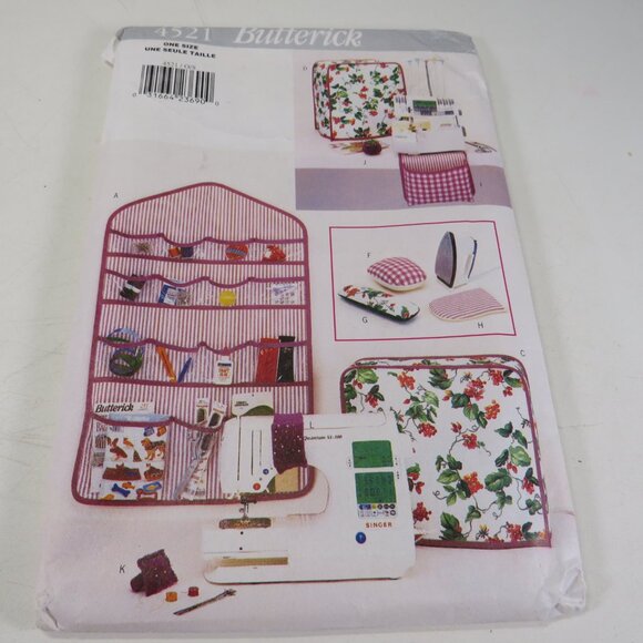 Butterick 4521 Sewing Pattern SEWING/CRAFTING ORGANIZING & IRONING set UNCUT - Picture 2 of 7